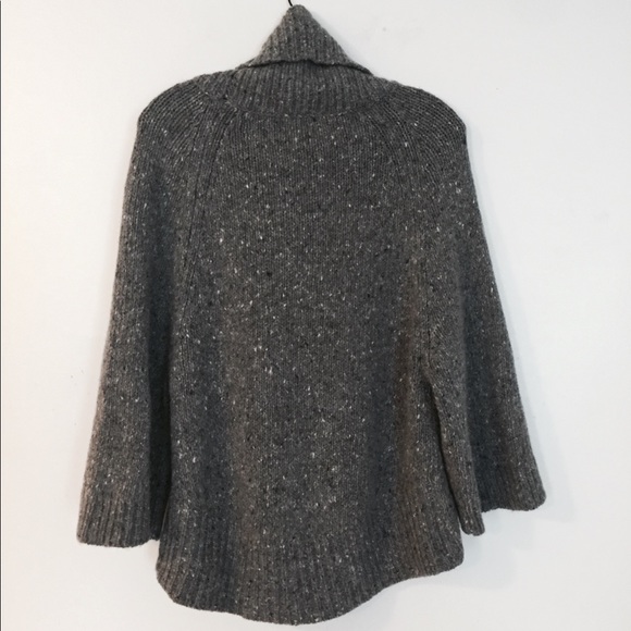 Theory Cowl Neck Cozy Sweater in Gray, P/TP - Picture 3 of 12